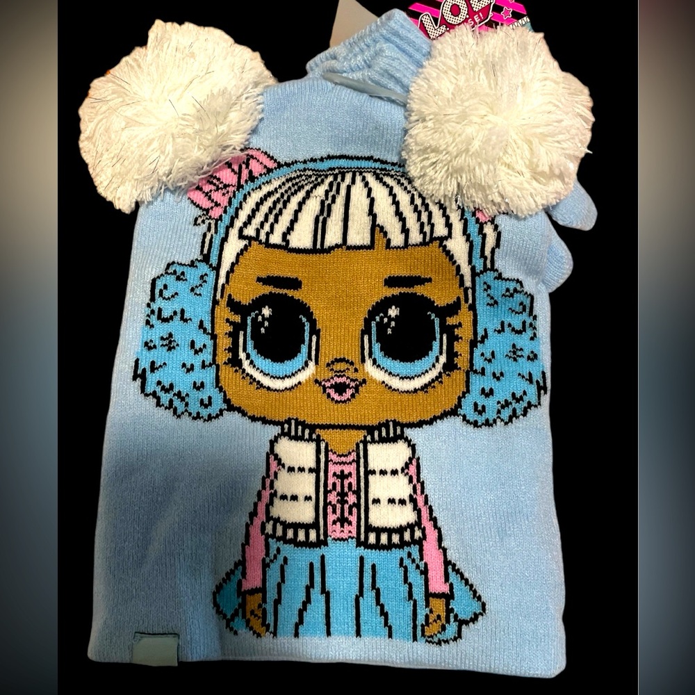 🍁LOL Surprise Girls Hat and Glove Set